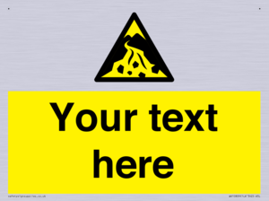 Custom Warning: Debris flow zone